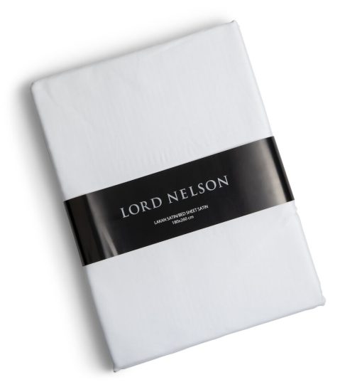 Lakan satin Vit 240x260 Lord Nelson - Bild 3