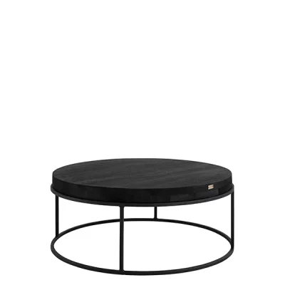 CARLISLE Soffbord Matt black Massiv ek Diameter 90cm Från Artwood