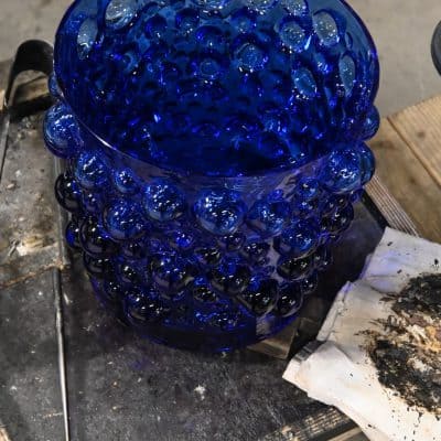 Ebba Vas/Kruka TS303 Blå Stor H22,5cm Från Reijmyre Design Thomas Sandell