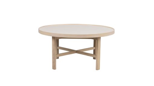 MARSDEN SOFFBORD BEIGE/VITPIGMENTERAD Runt 90cm  Från Rowico