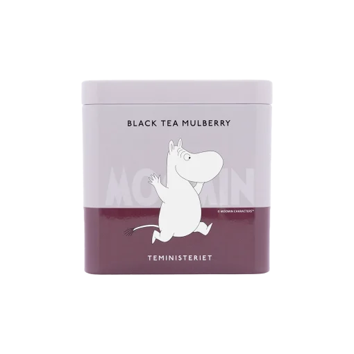 Moomin Burk med Te Black Tea Mulberry Tin Från Teministeriet