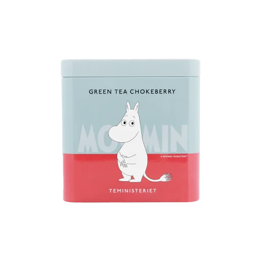 Moomin Burk med Te Green Tea Chokeberries Tin Från Teministeriet