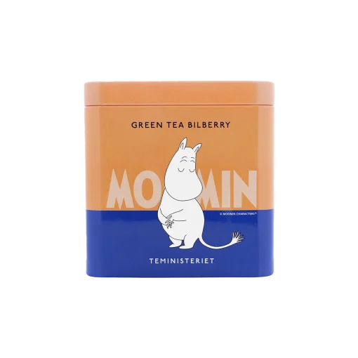 Moomin Burk med Green Tea Bilberry Tin Från Teministeriet