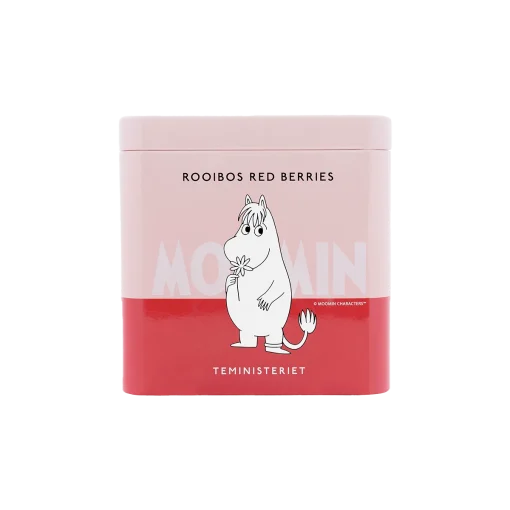 Moomin Burk med Te Rooibos Red Berries Tin Från Teministeriet