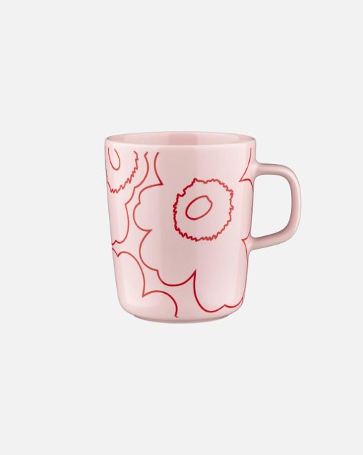 Oiva / Piirto Unikko Mugg 2,5dl Rosa/Röd Färg 133 Från Marimekko