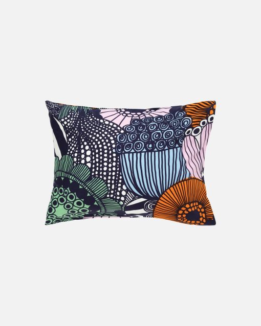 Siirtolapuutarha Örngott 50*60cm Vit/Blå/Orange Färg 152 Från Marimekko