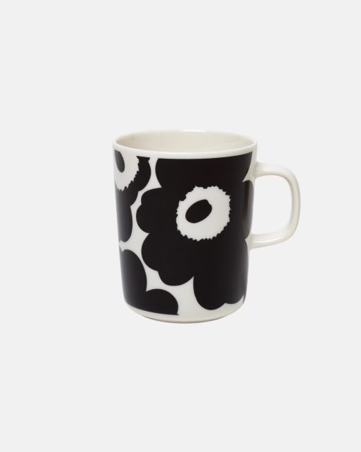 Oiva / Unikko Mugg 2,5dl Vit/Svart Färg 001 Från Marimekko