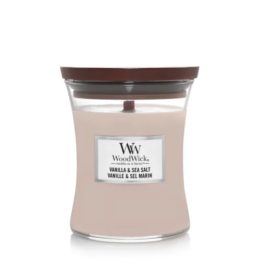 Vanilla & Sea Salt Doftljus Medium Från WoodWick