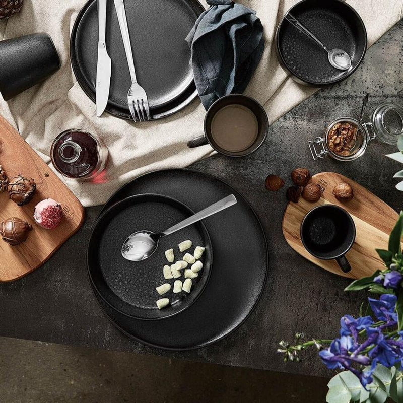 RAW Djuptallrik 19,4cm Stengods Titan Svart Från Danska Aida - Bild 3