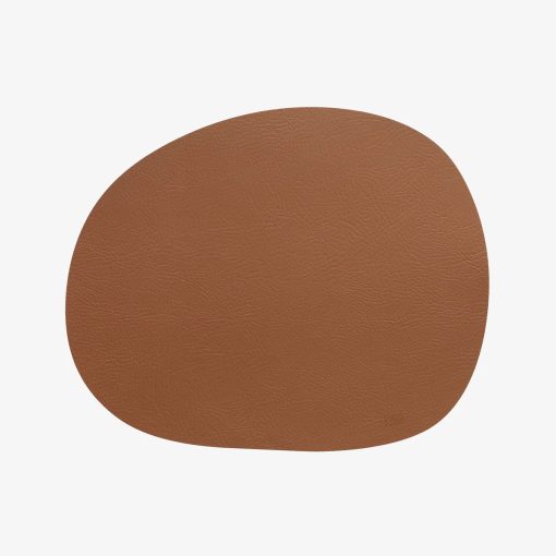 RAW Bordsunderlägg Läder Buffalo Cinnamon Brown 41*33,5cm Från Danska Aida