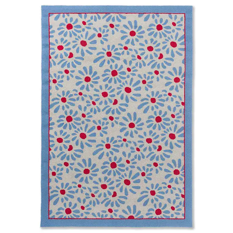 Matta Laura Ashley Thorncliff Daisy Sky Blue In/Outdoor "Finns i flera storlekar" Från Brink & Campman