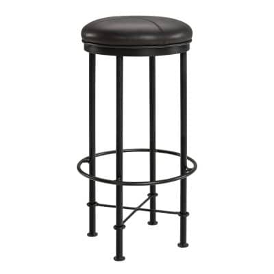 EVAN Barstol Skinn Matt Black Från Artwood