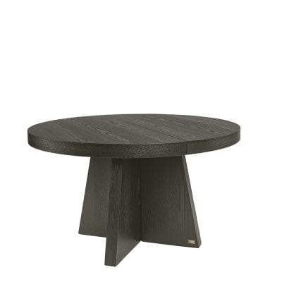 Trent Matbord Dark Grey Ek Runt 130cm, Kan bli upptill 250 x h 75 cm Ingår 2 st iläggskivor från Artwood
