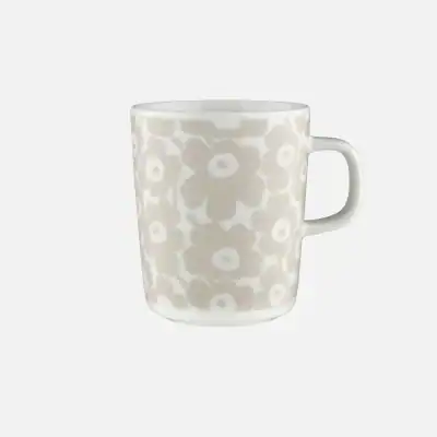 Oiva / Pikkuinen Unikko Mugg 2,5 dl white, straw Färg 120 Från Marimekko