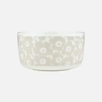 Oiva / Pikkuinen Unikko Skål 5 dl white, straw Färg 120 Från Marimekko