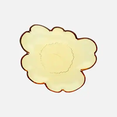 Unikko Glastallrik Amber, 20cm Färg 220 Från Marimekko