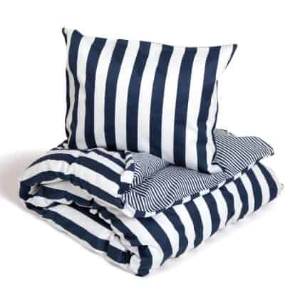 Grebbestad LyxBäddset Marinblå150*210cm Kosta Linnewäfveri