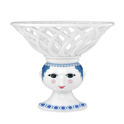 Dora Fruktskål Blå H25cm Björn Wiinblad