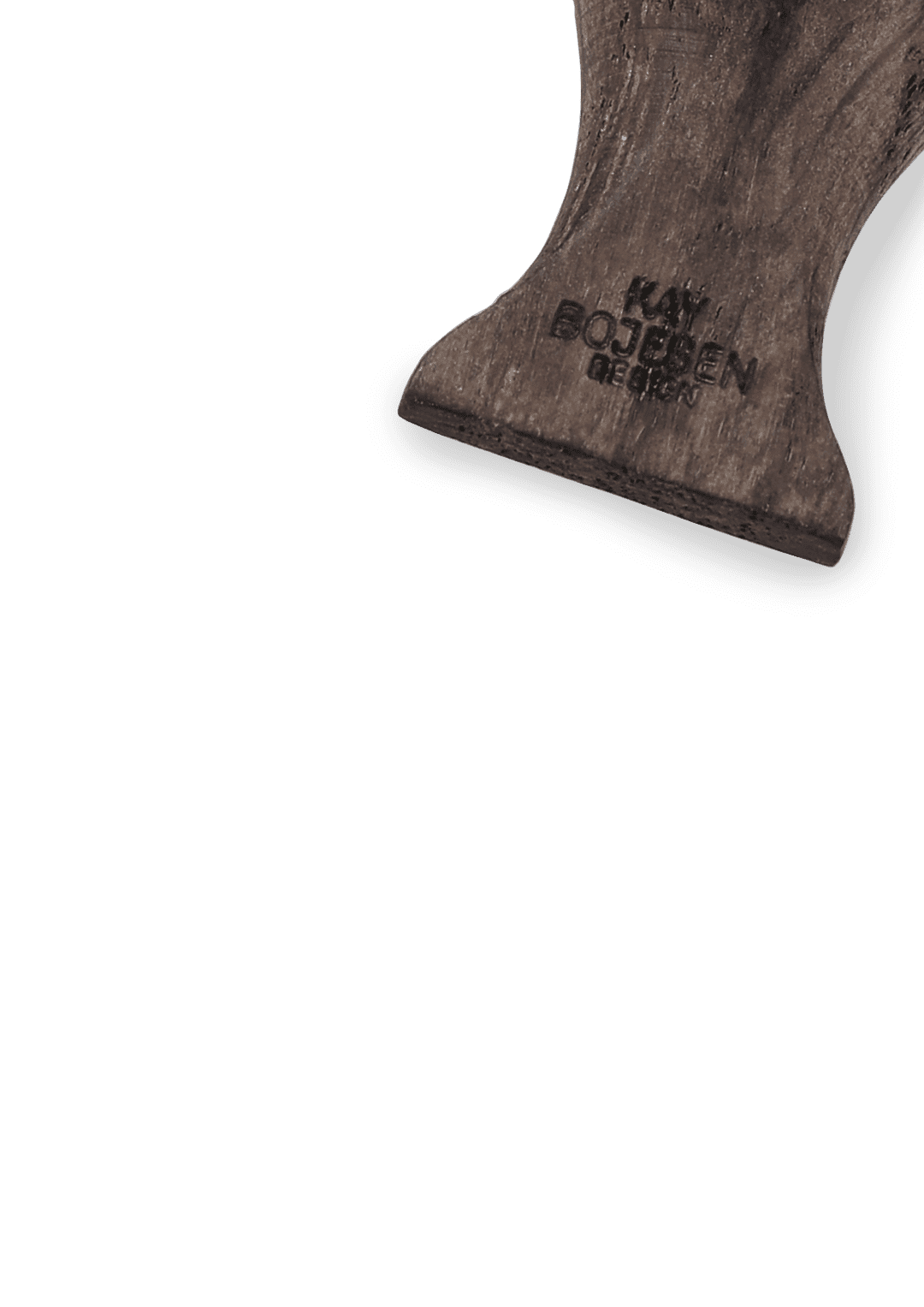 Fågel Nyckelring Silver tonad metall med svart läder rökt ek Kay Bojesen - Bild 6