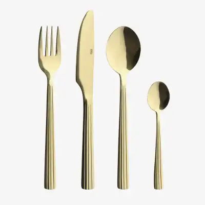 Raw Bestickset 48 delar Champagne Guld Från Danska Aida