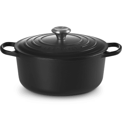 Rund Gryta Signature 26, 5,3 Liter Matt Svart Från Le Creuset