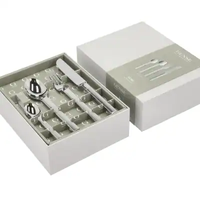 Nobel Bestickset 16 delar Matt/Blankt stål Från Gense Design: Gunnar Cyrén