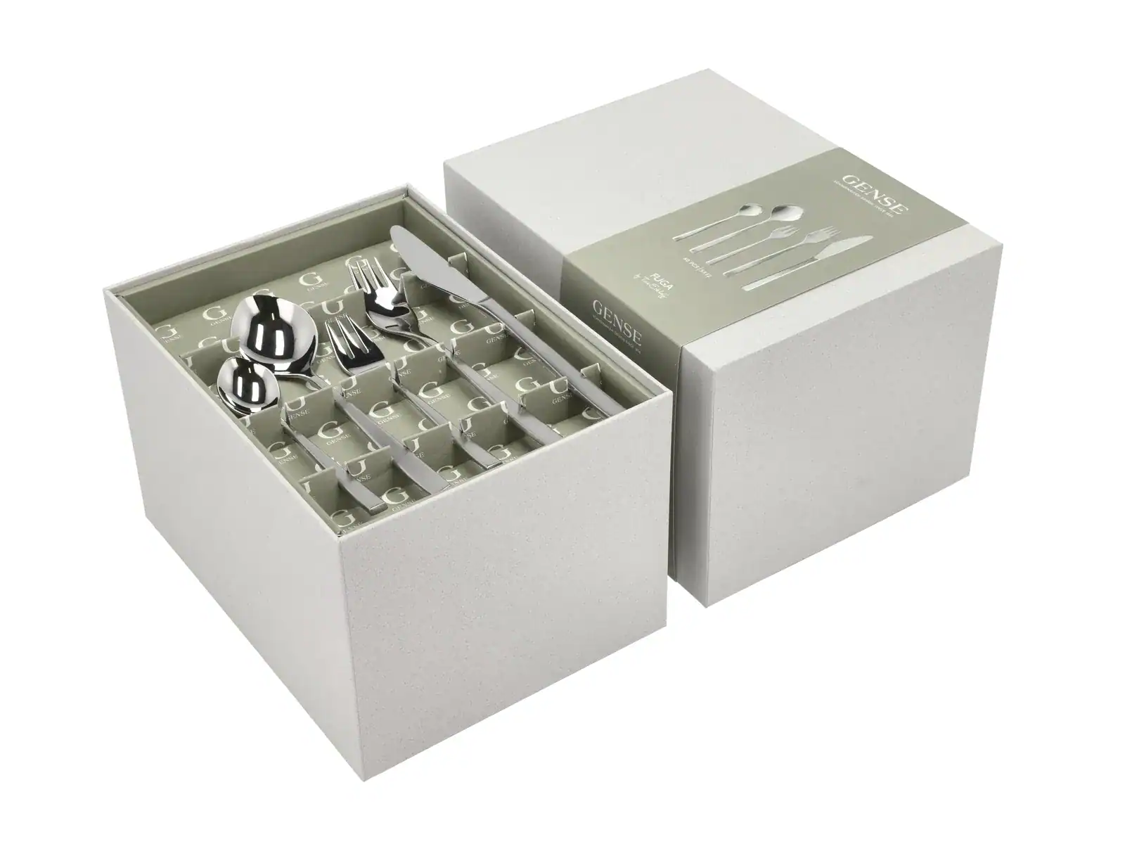 Fuga Bestickset 60 delar Matt/Blankt stål Från Gense Design Tias Eckhoff - Bild 2
