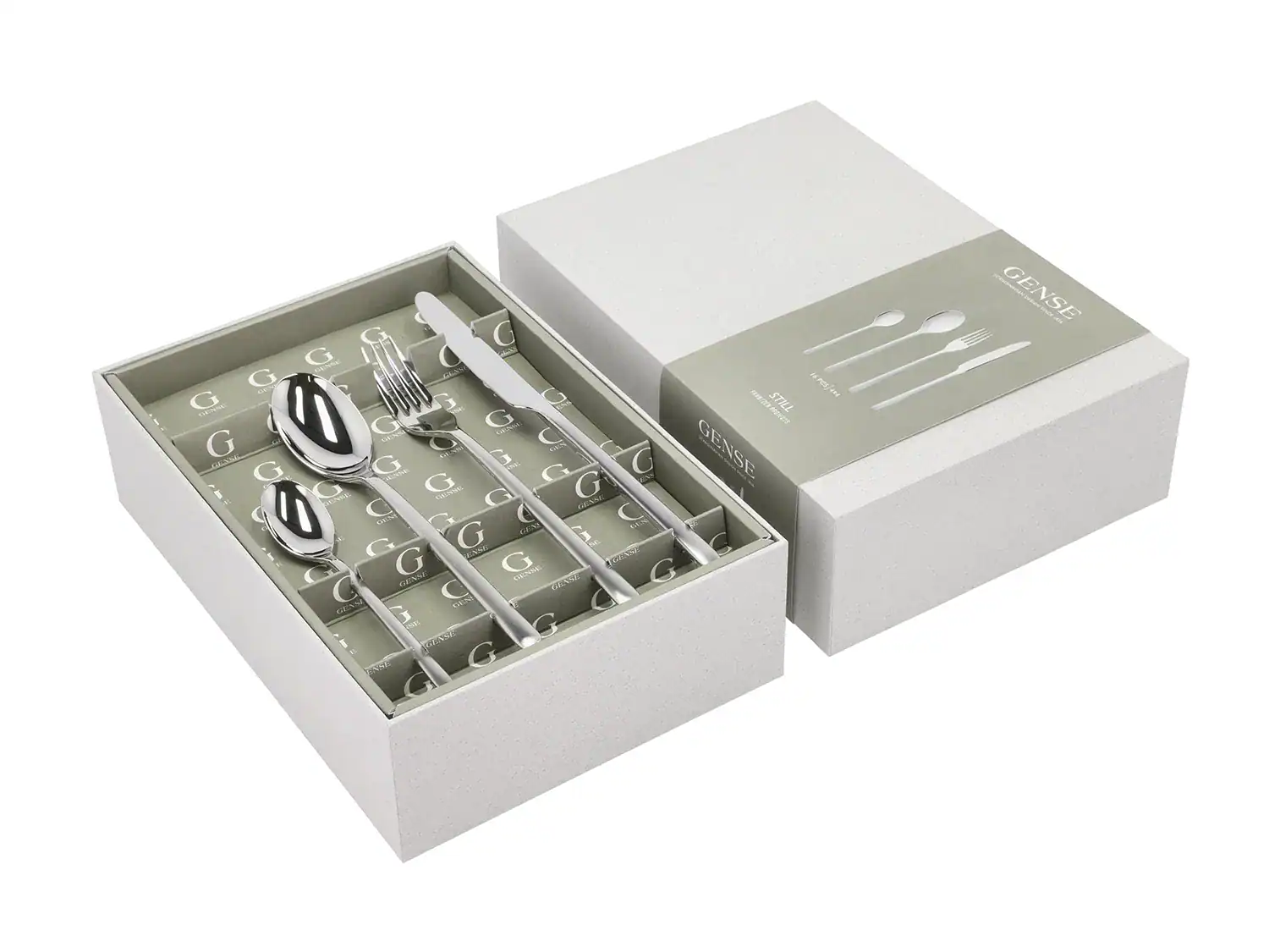 Still Bestickset 16 delar Matt/Blankt stål Från Gense Design: Frantzén Projects