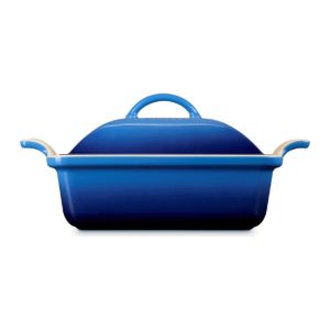 Ugnsform Heritage Med Lock 23cm Azure Rektangulär 2,4L, Stengods Le Creuset
