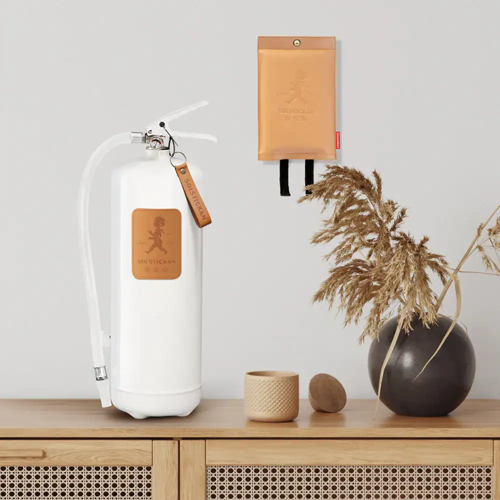 Solstickan Brandsläckare 6 kg Ljusbrunt läder - Bild 6