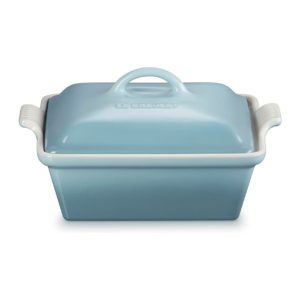 Ugnsform Heritage Med Lock 23cm Sea Salt Rektangulär 2,4L, Stengods Le Creuset