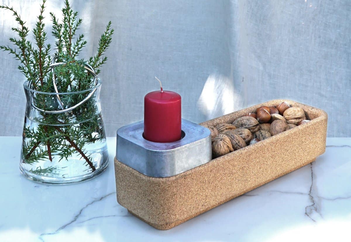 Korkskål Naturfärgad till Stumpastake Long Från Born in Sweden - Bild 2