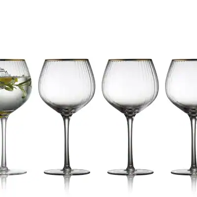 Palermo Gin Gold 4-pack glas 65cl från Lyngby Glas