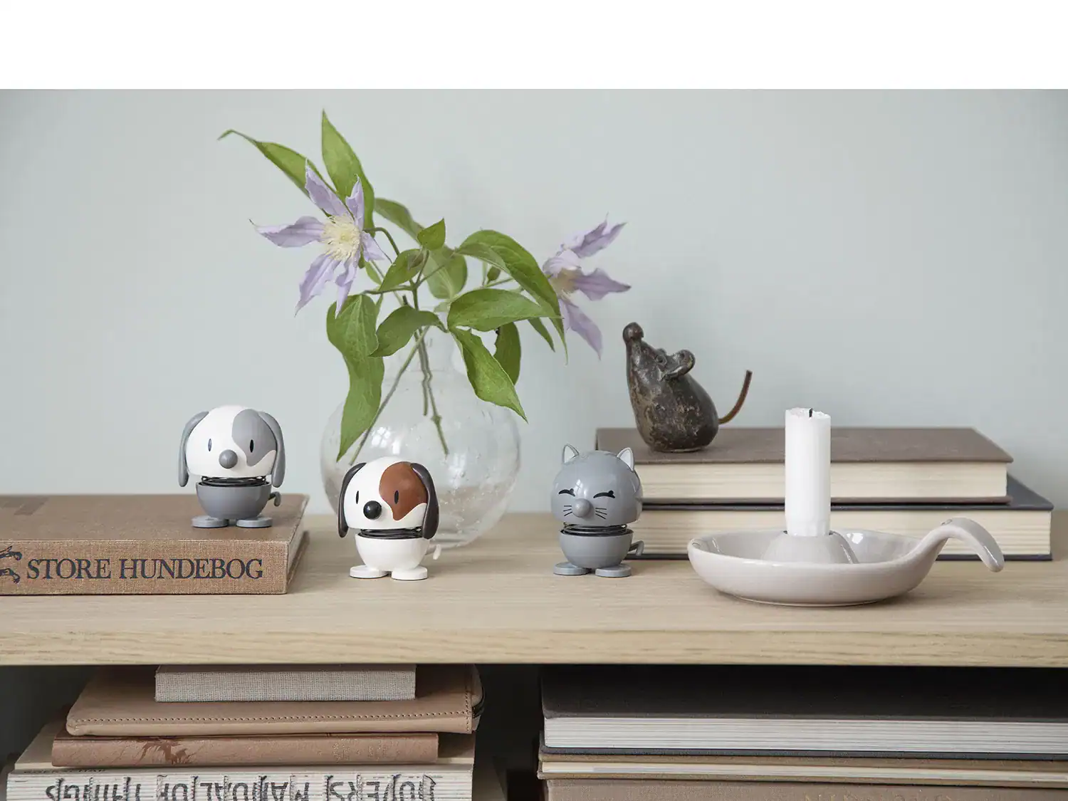 Dog Bumble White Small Höjd 6cm Hoptimist - Bild 9