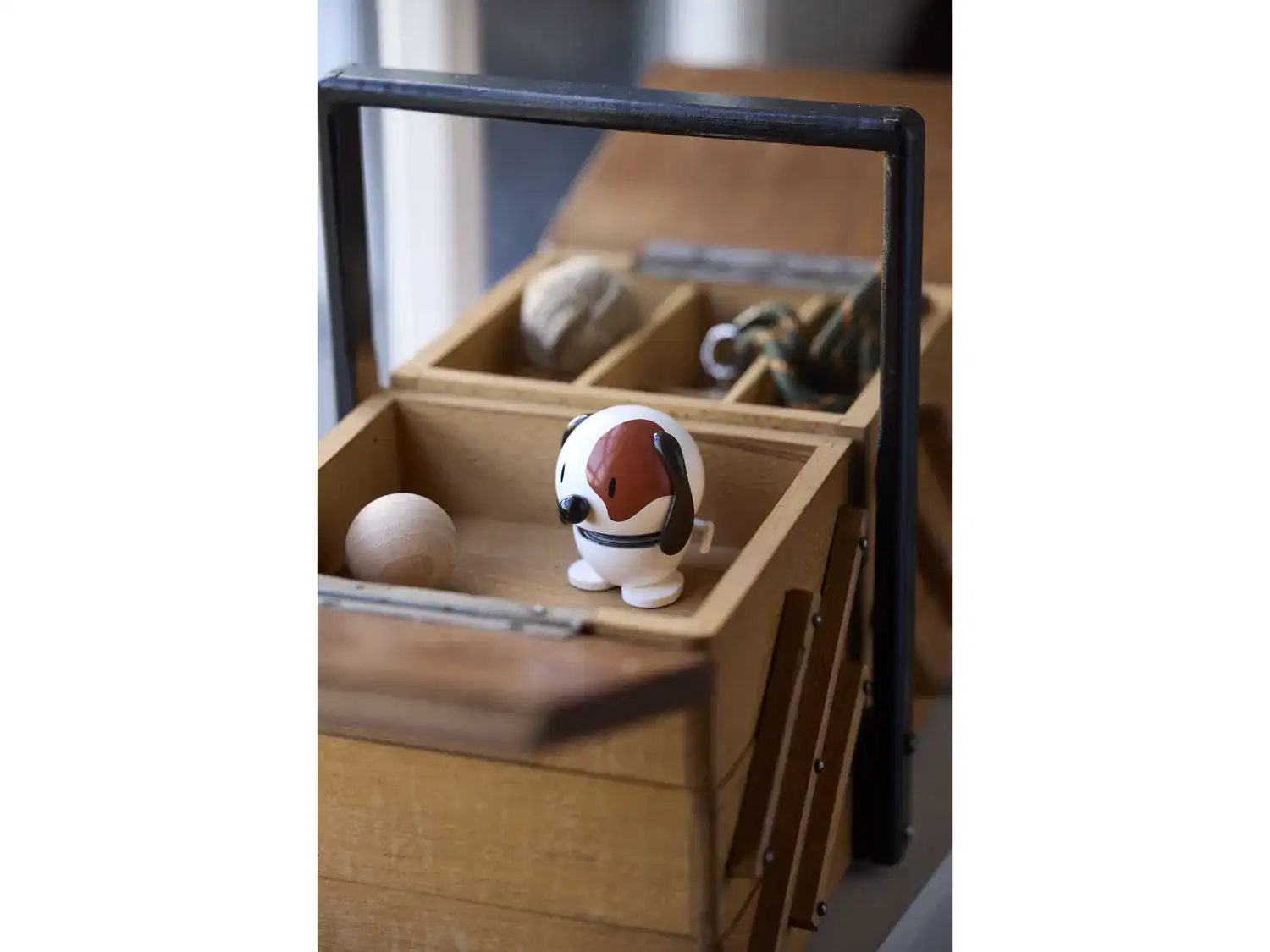 Dog Bumble White Small Höjd 6cm Hoptimist - Bild 5