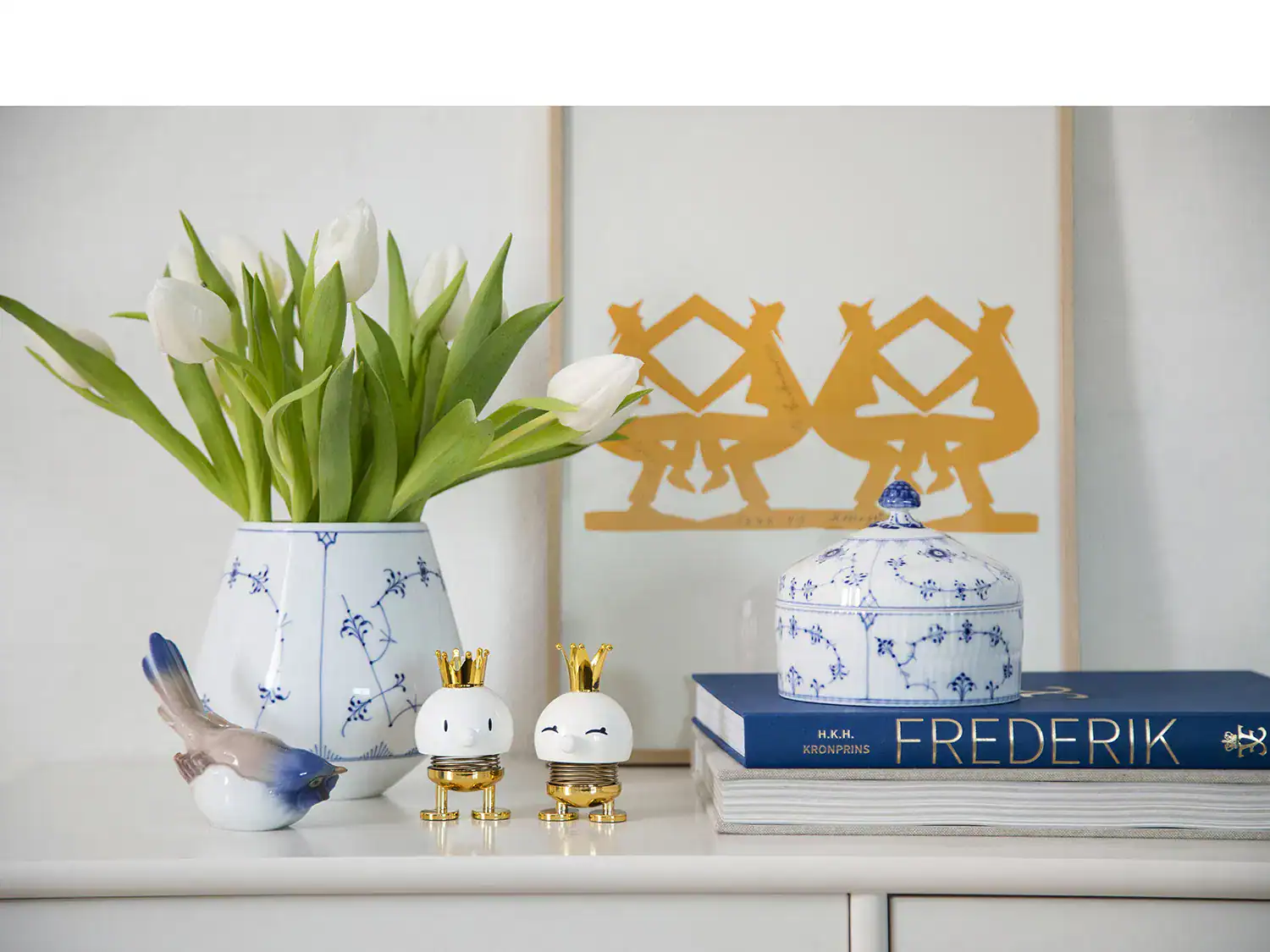 Prince Bumble White Small Höjd 8cm Hoptimist - Bild 4