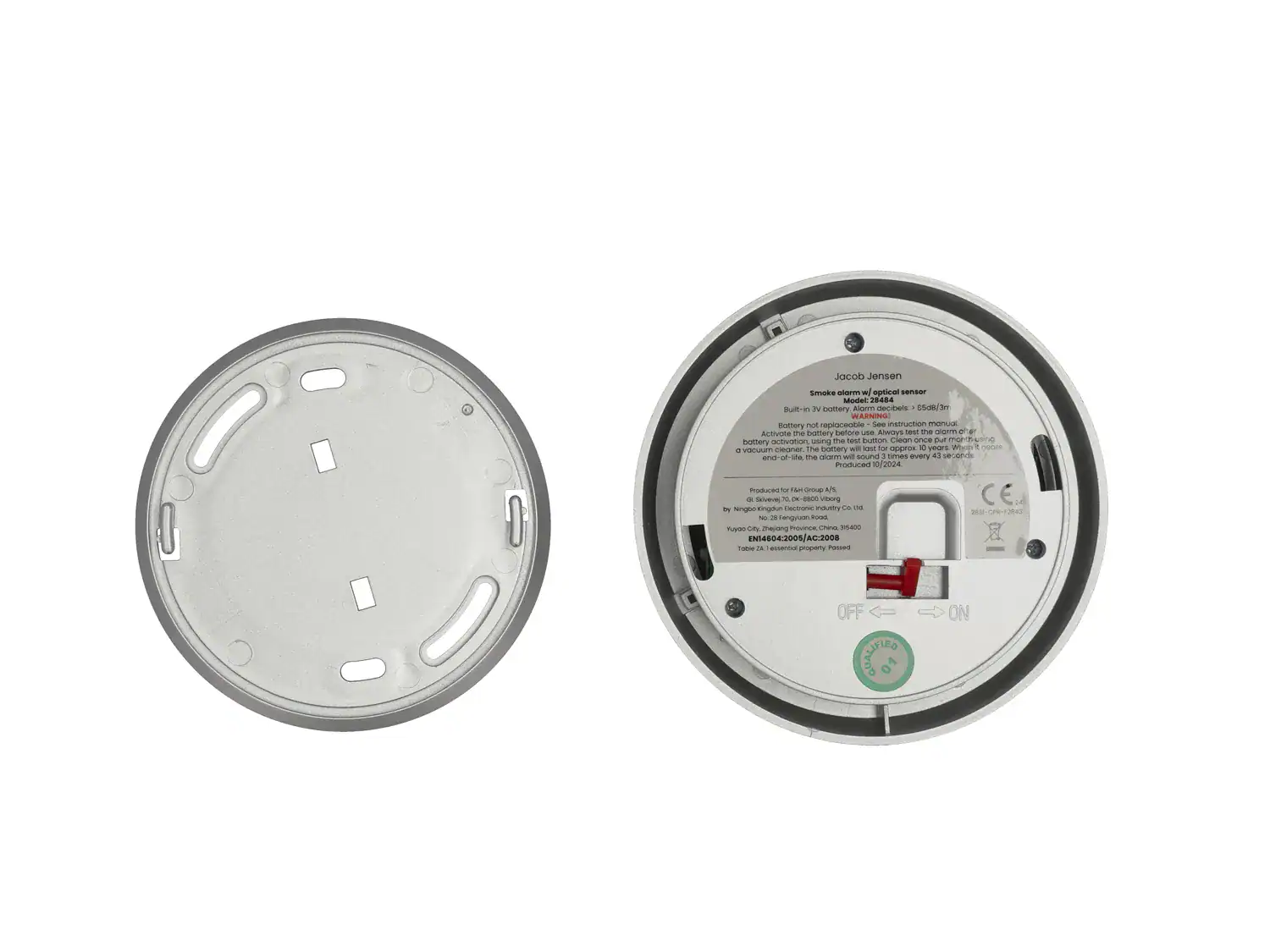 Brandvarnare Optisk Silver Dia 10 cm Från Jacob Jensen - Bild 4