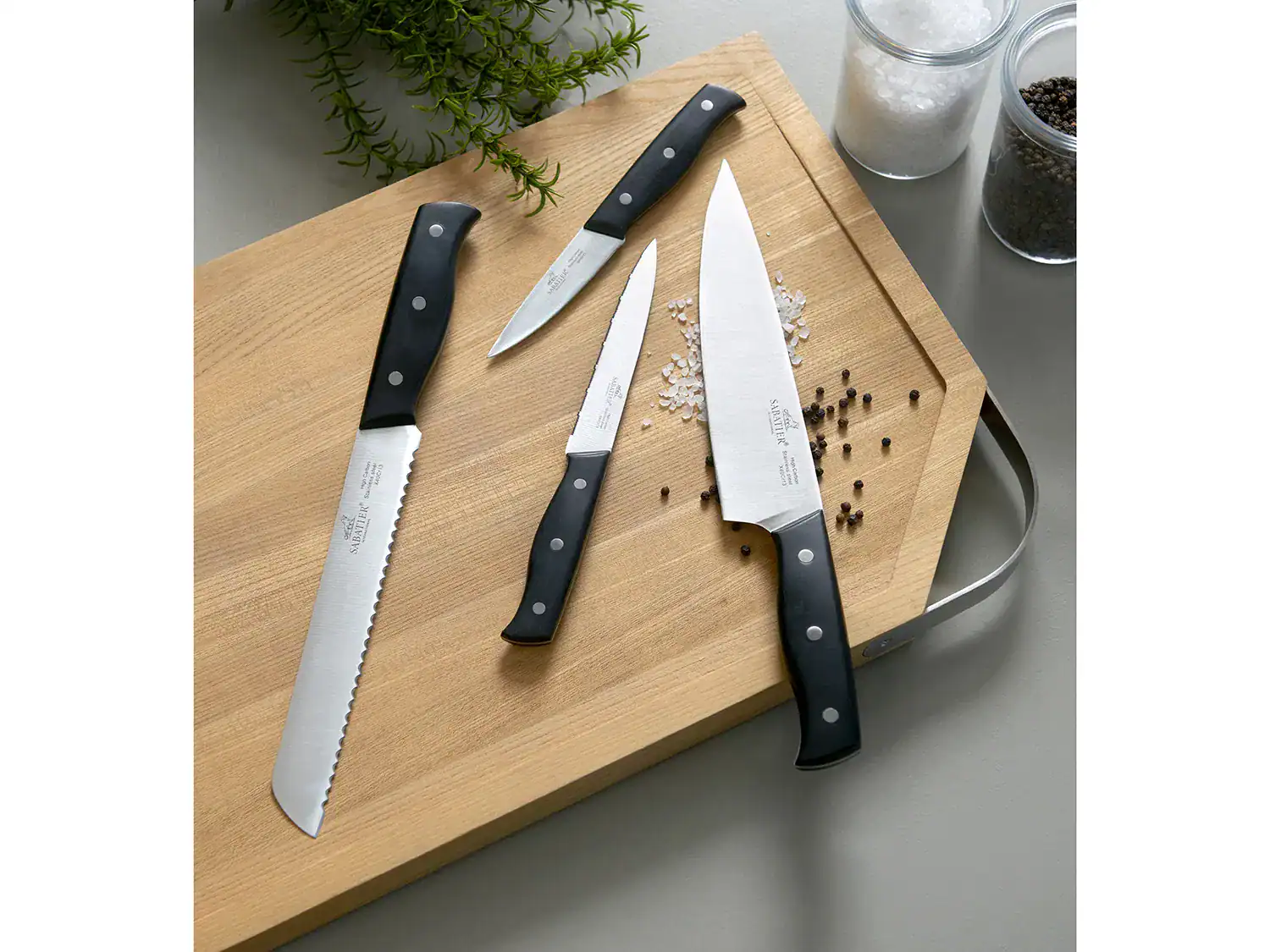 Austral Knivset 4 delar Stål/Svart Lion Sabatier International - Bild 2