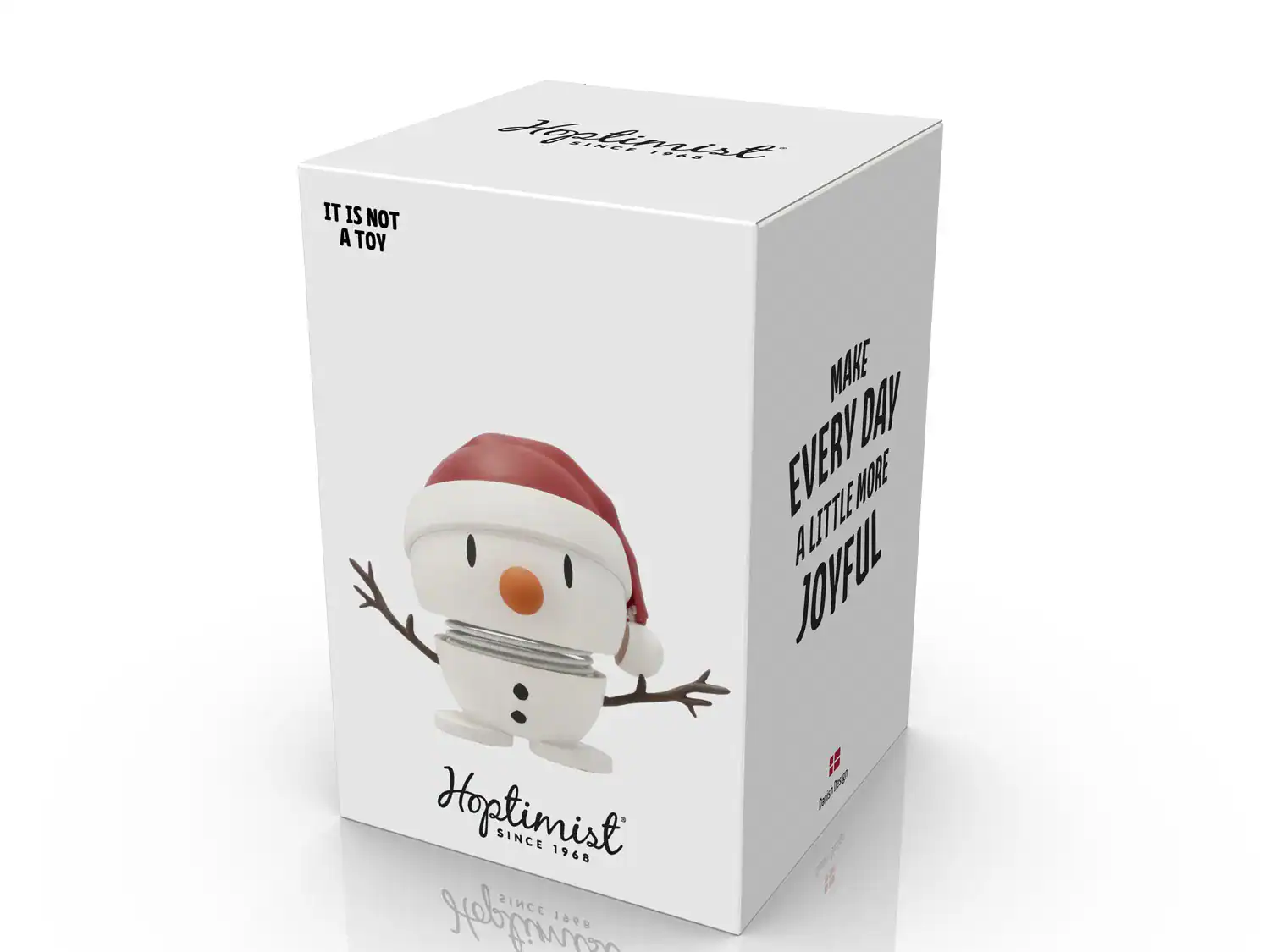 Santa Snowman Soft Bumble White Small Höjd 6cm Hoptimist - Bild 2