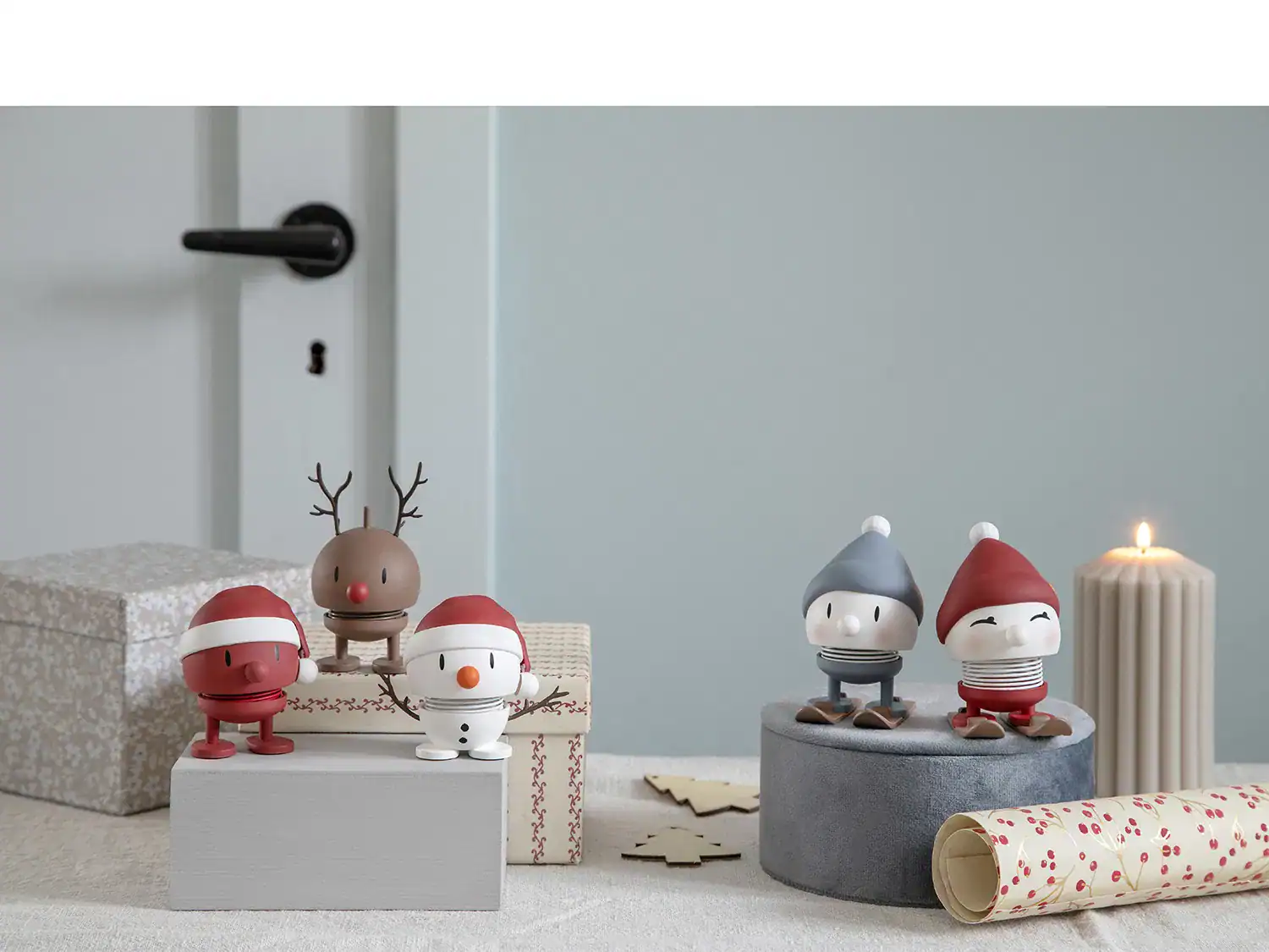 Santa Soft Bumble Röd Small Höjd 7cm Hoptimist - Bild 7