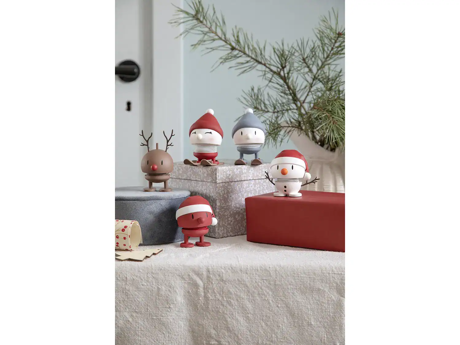 Santa Soft Bumble Röd Small Höjd 7cm Hoptimist - Bild 6