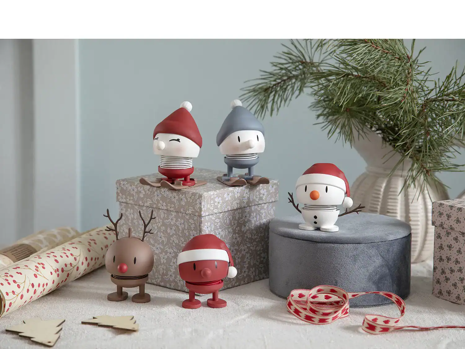 Santa Soft Bumble Röd Small Höjd 7cm Hoptimist - Bild 5