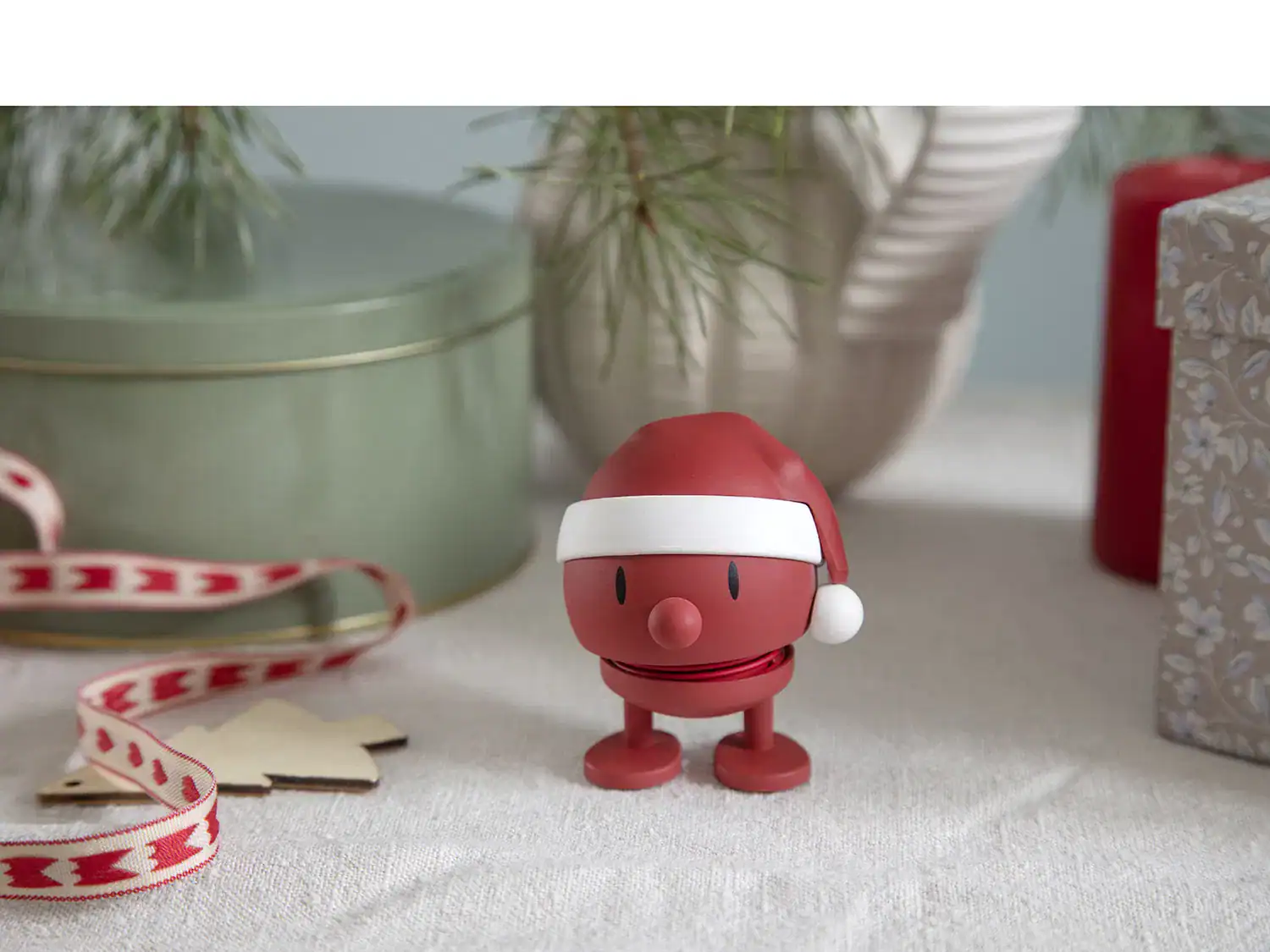 Santa Soft Bumble Röd Small Höjd 7cm Hoptimist - Bild 4