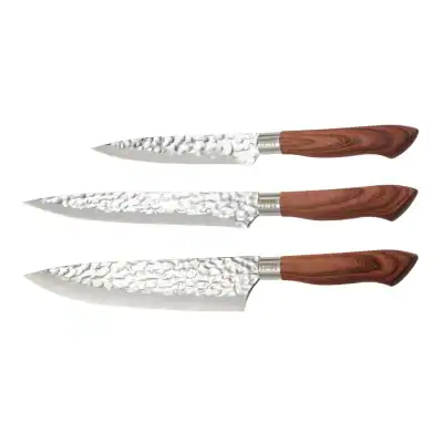 Akira Knivset 3-set brunt handtag från Dorre