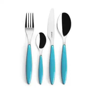 Feeling Bestickset 24-delar Turquoise/Rostfrittstål från Guzzini Designer : Robin Levien