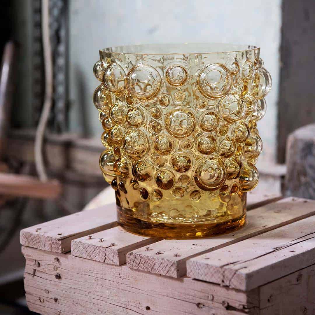 Ebba Vas/Kruka Bärnsten TS303 Liten H17cm Från Reijmyre Design Thomas Sandell