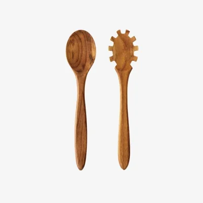 RAW Salladsset 2 delar Teak 32cm Från Aida