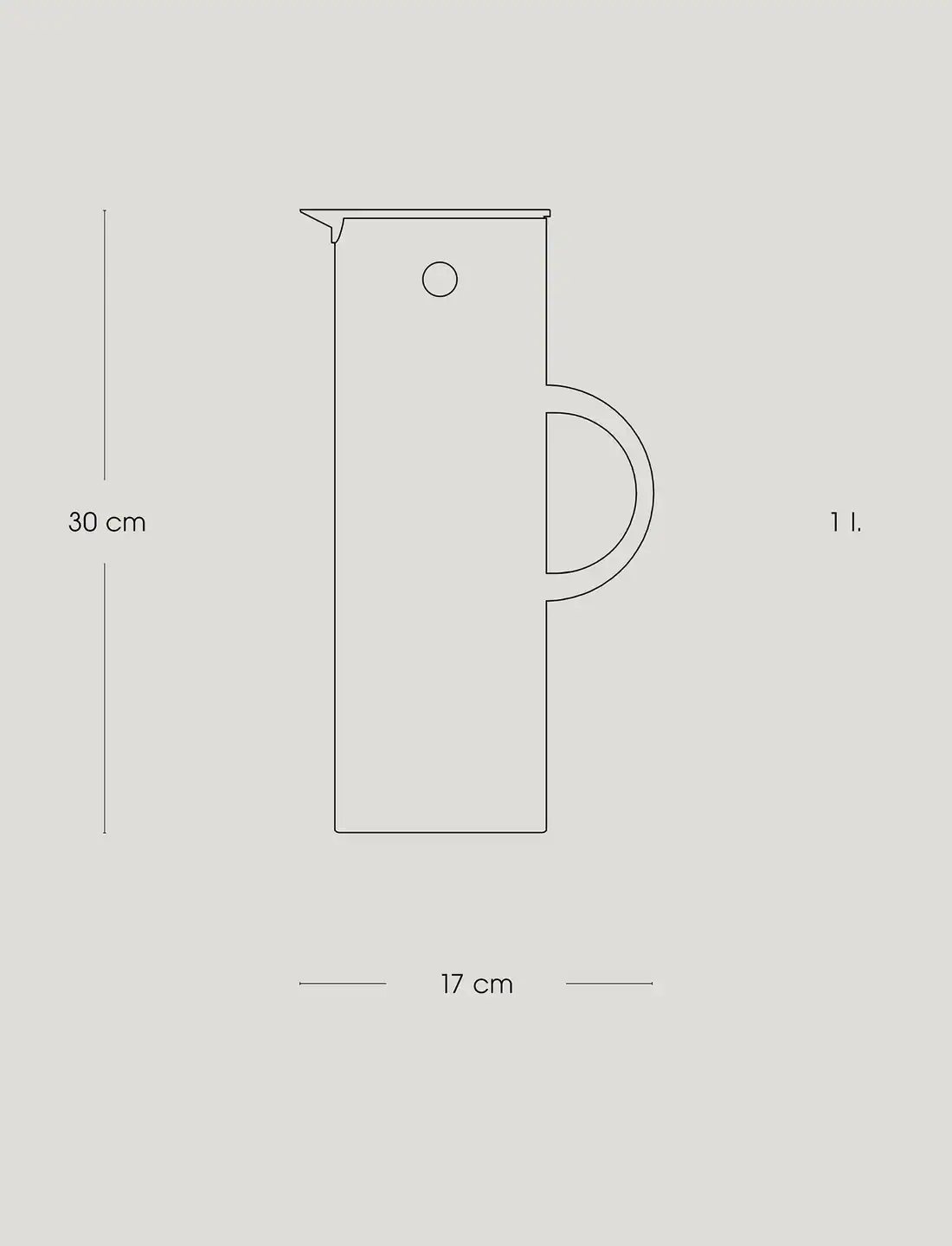 STELTON EM77 Termoskanna 1 liter Färg: Ljung - Bild 2