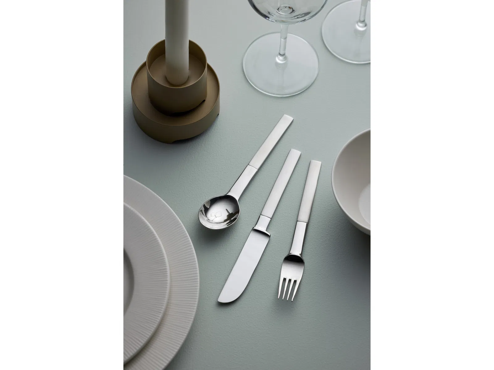Nobel Bordssked 4-Pack 16,5 cm Matt/Blankt Stål Från Gense Design: Gunnar Cyrén - Bild 4