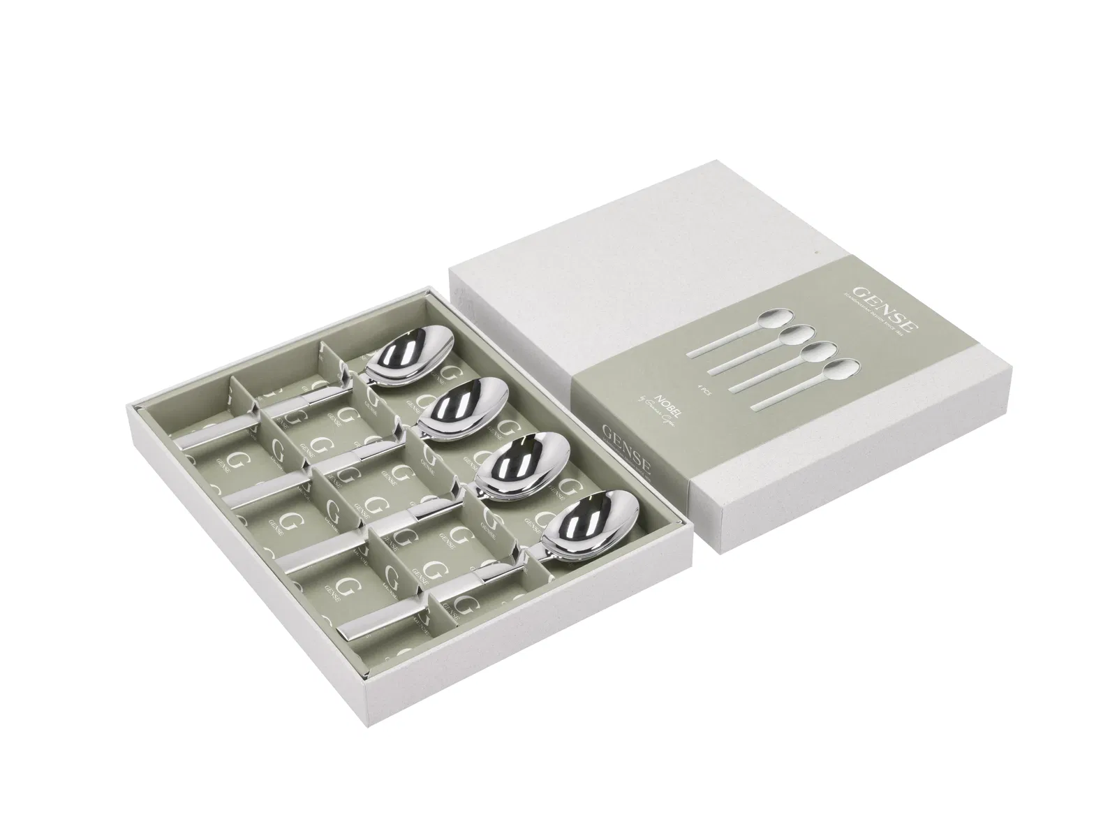 Nobel Bordssked 4-Pack 16,5 cm Matt/Blankt Stål Från Gense Design: Gunnar Cyrén - Bild 2